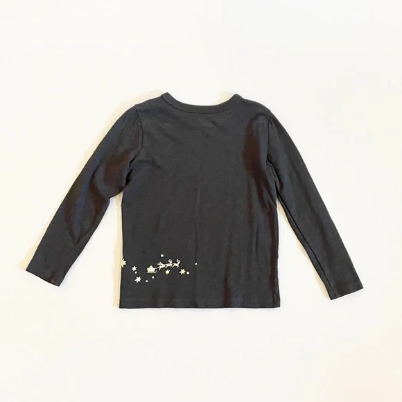 Crewcuts 4-5T Sequin Moon and Stars Long Sleeve Tee - Picture 2 of 4